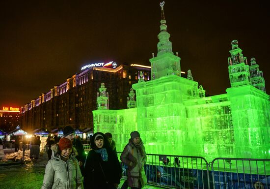 "Ice Moscow. A Family Circle" festival opens in Park Pobedy at Poklonnaya Hill