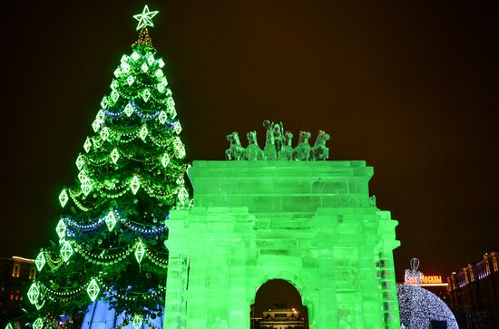 "Ice Moscow. A Family Circle" festival opens in Park Pobedy at Poklonnaya Hill