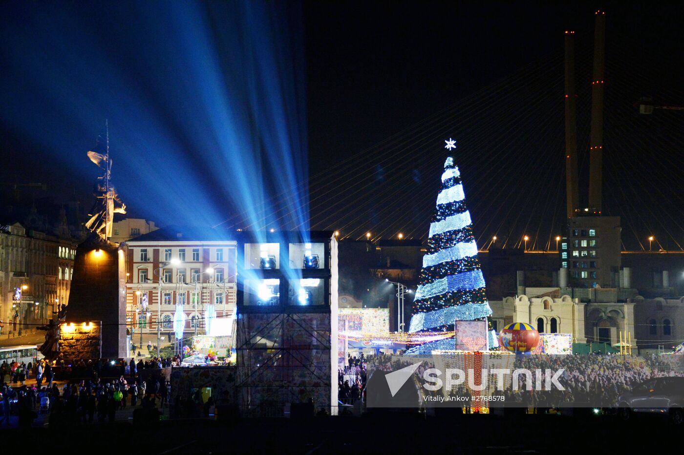 New Year celebrations in Russian cities