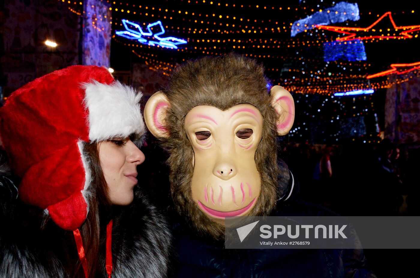 New Year celebrations in Russian cities
