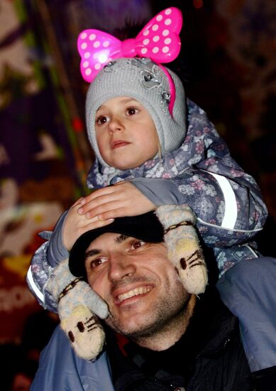 New Year celebrations in Russian cities