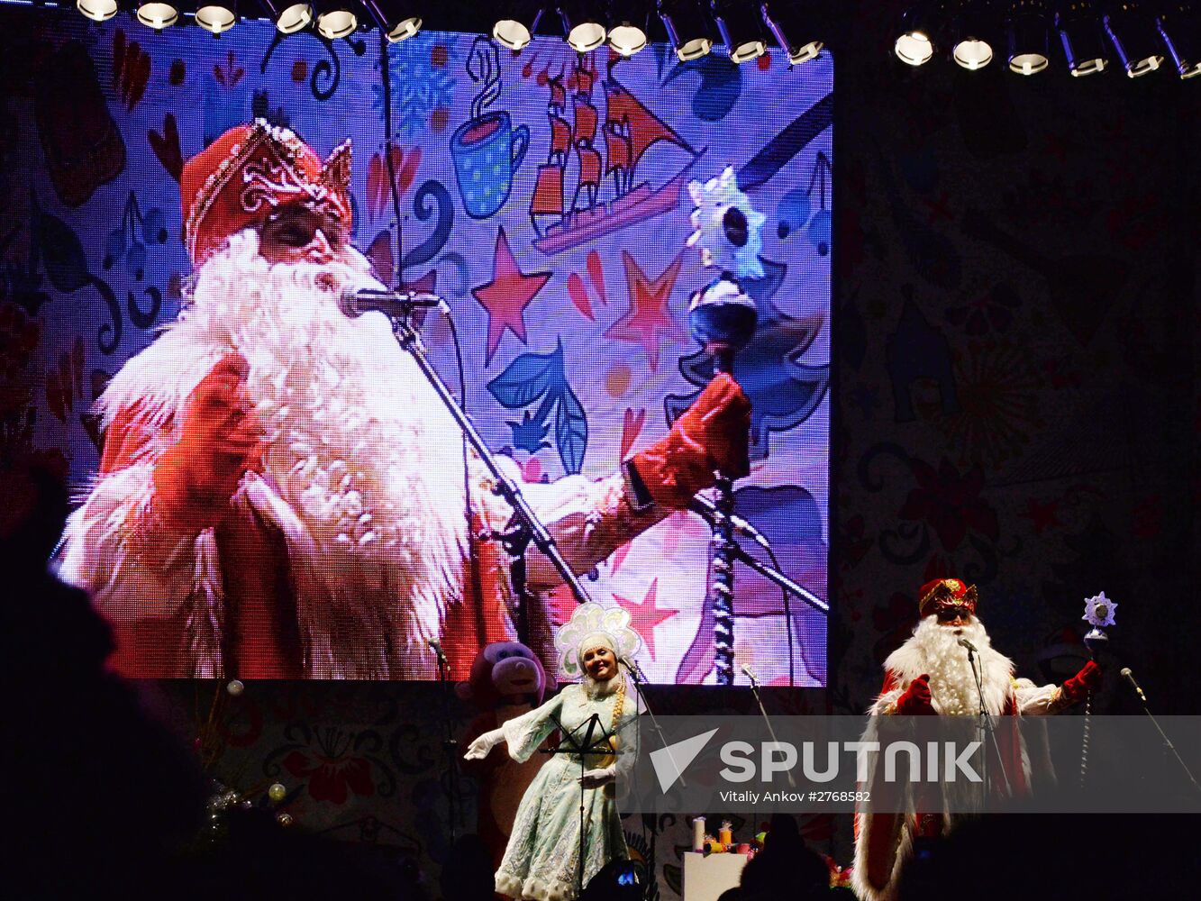 New Year celebrations in Russian cities