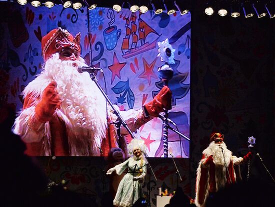 New Year celebrations in Russian cities