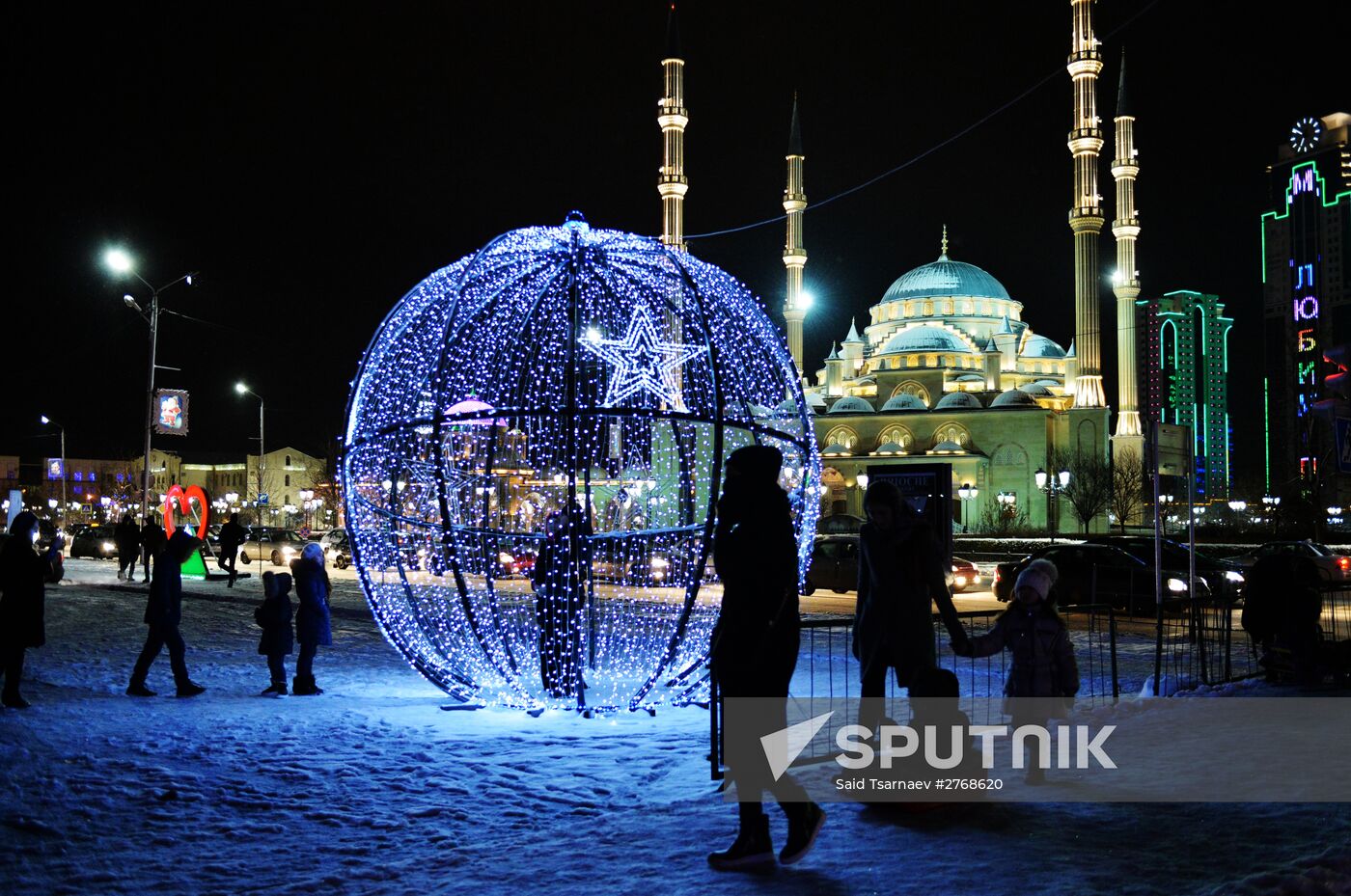 New Year celebrations in Russian cities