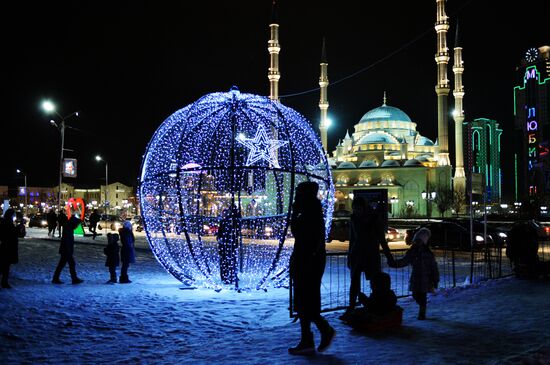 New Year celebrations in Russian cities