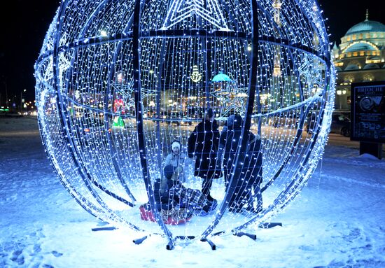 New Year celebrations in Russian cities