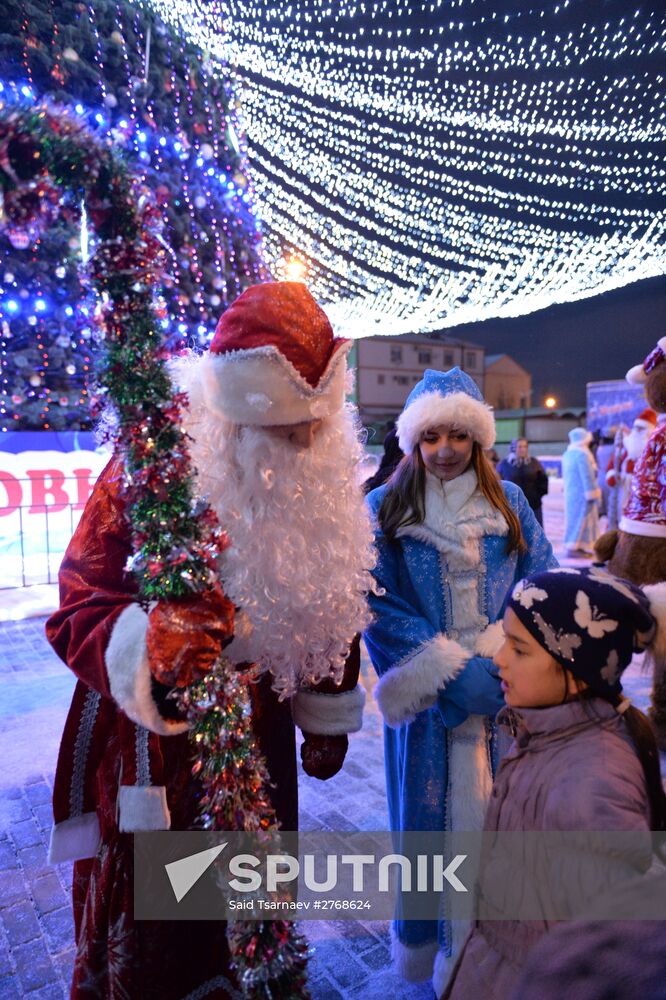 New Year celebrations in Russian cities