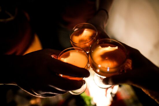 New Year celebrations in Russian cities