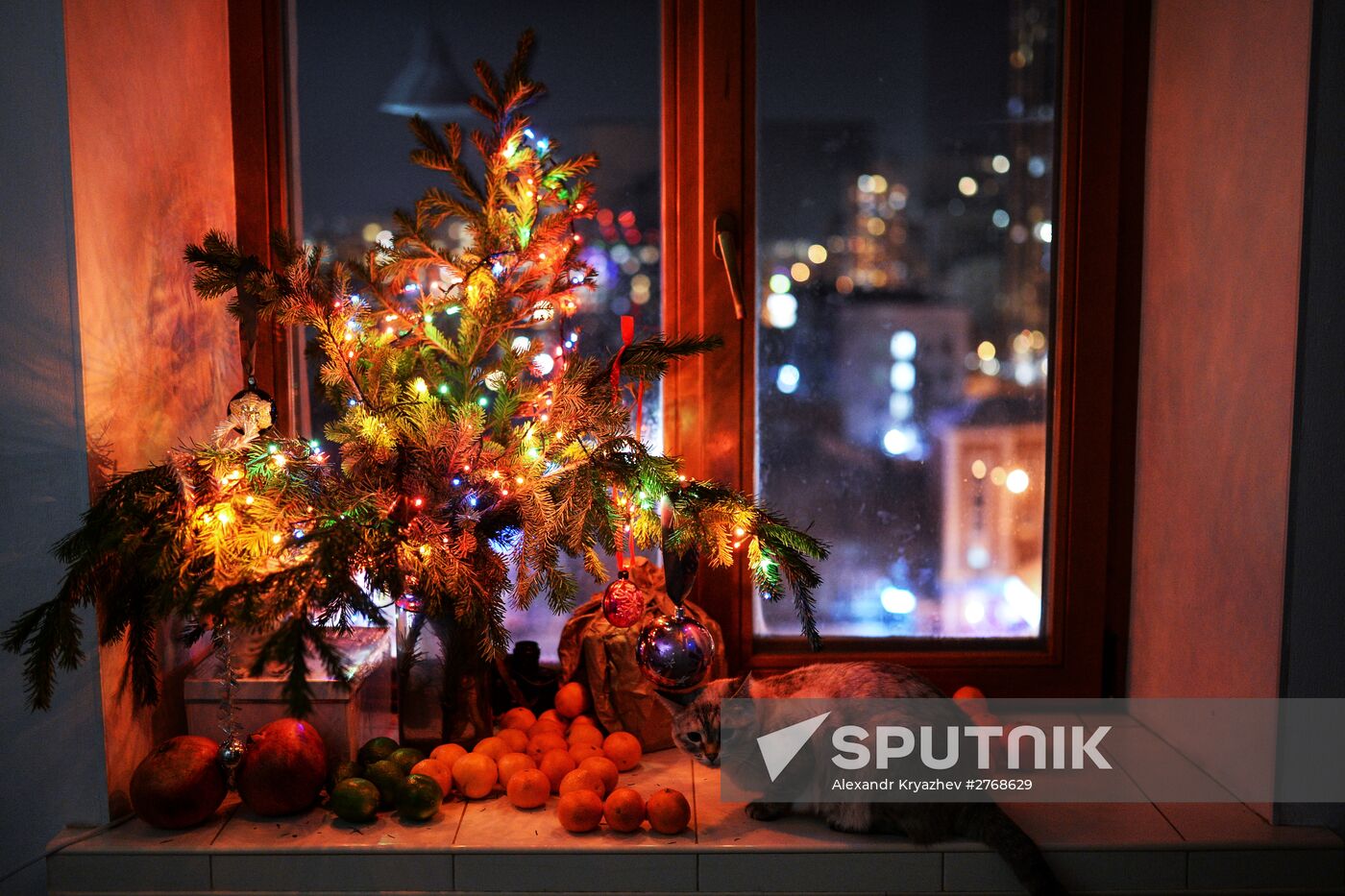 New Year celebrations in Russian cities