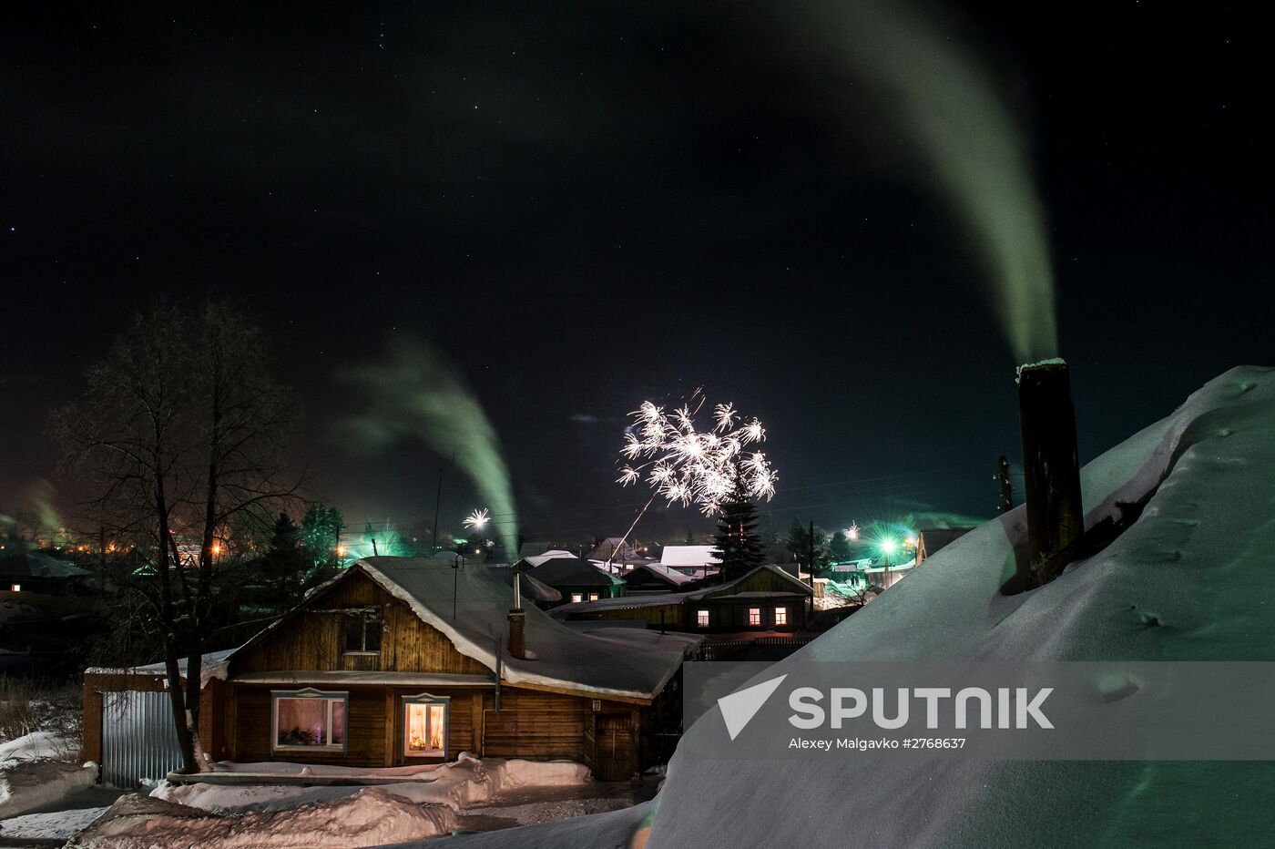 New Year celebrations in Russian cities