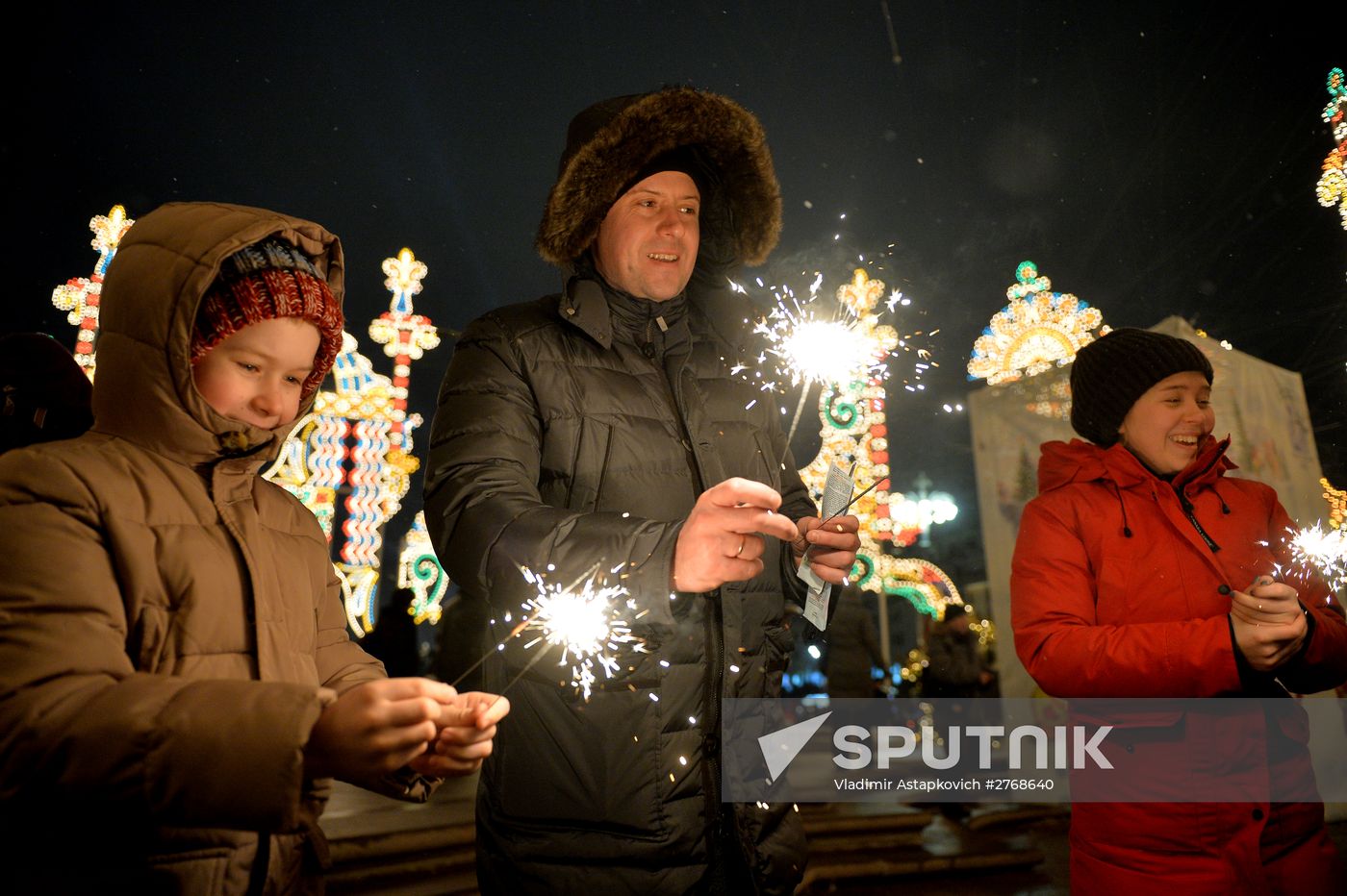 New Year celebrations in Moscow