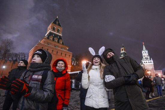 New Year celebrations in Moscow