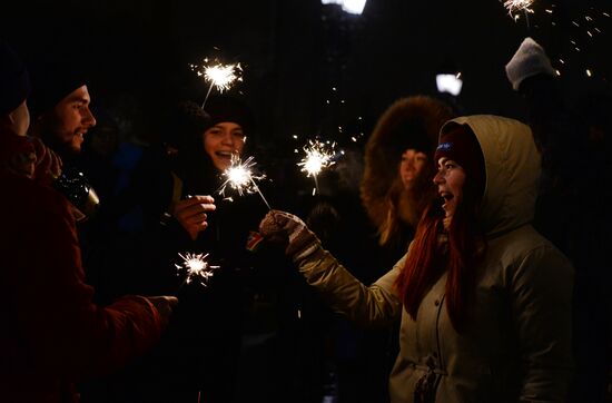 New Year celebrations in Moscow