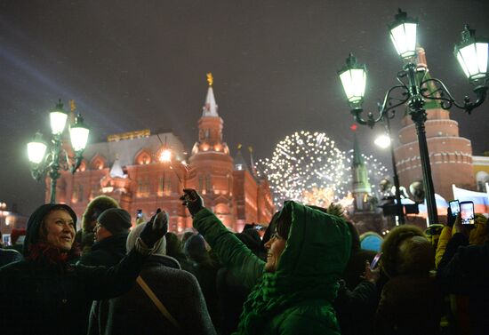 New Year celebrations in Moscow