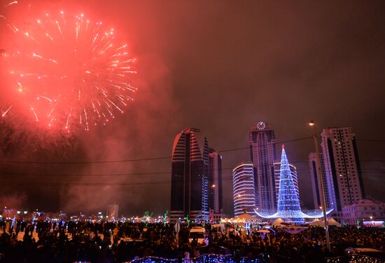 New Year celebrations in Russian cities