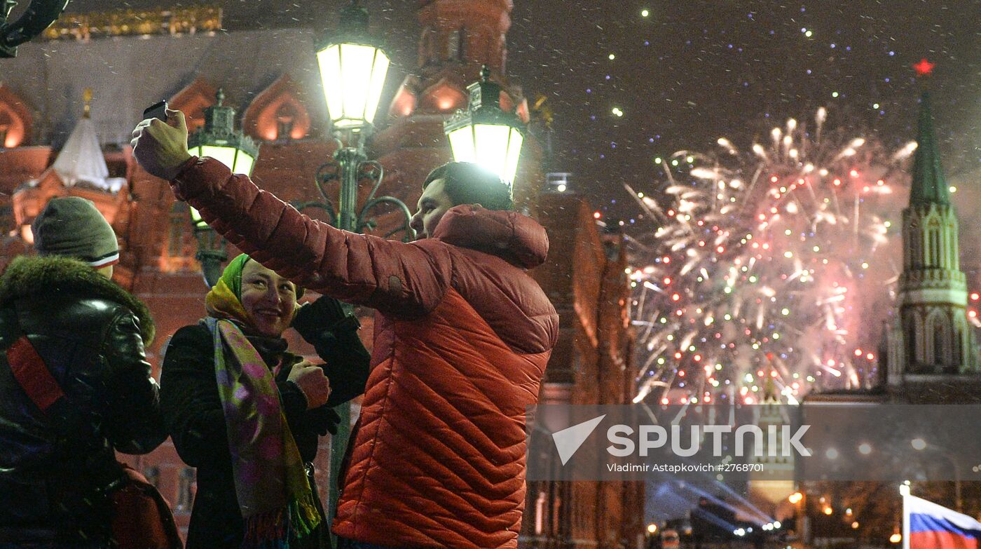 New Year celebrations in Moscow