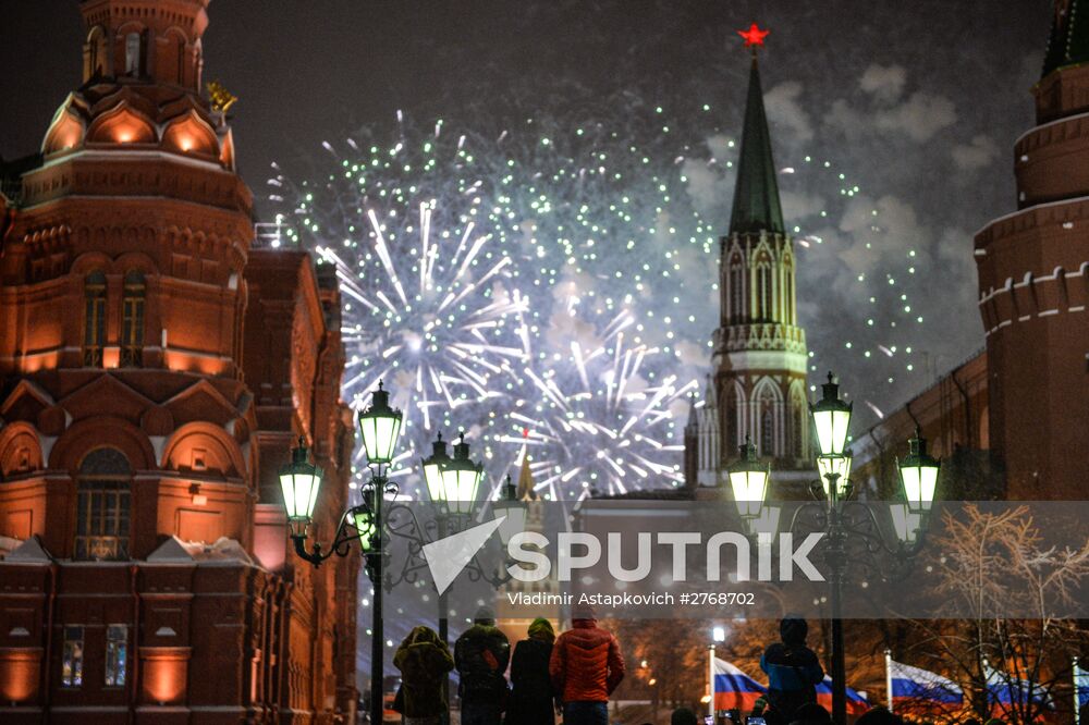 New Year celebrations in Moscow