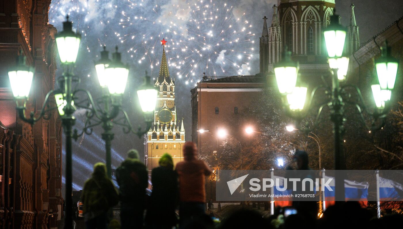 New Year celebrations in Moscow