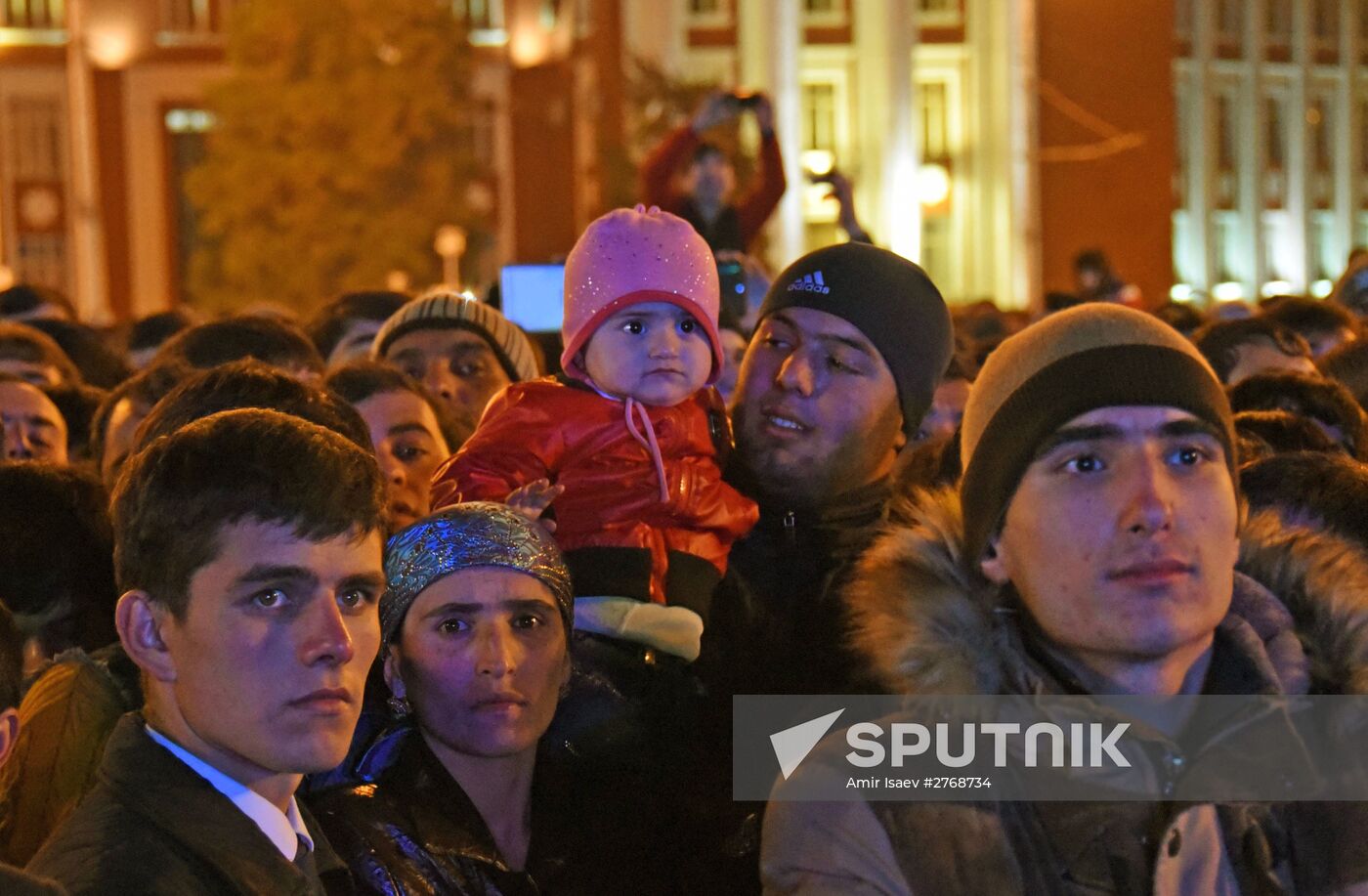 Outdoor concert in Dushanbe on New Year's Eve