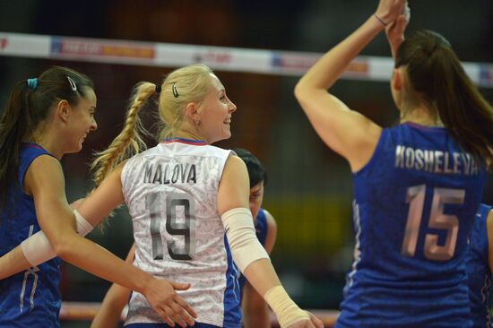 Volleyball 2016 Olympic Qualification. Women. Poland vs. Russia