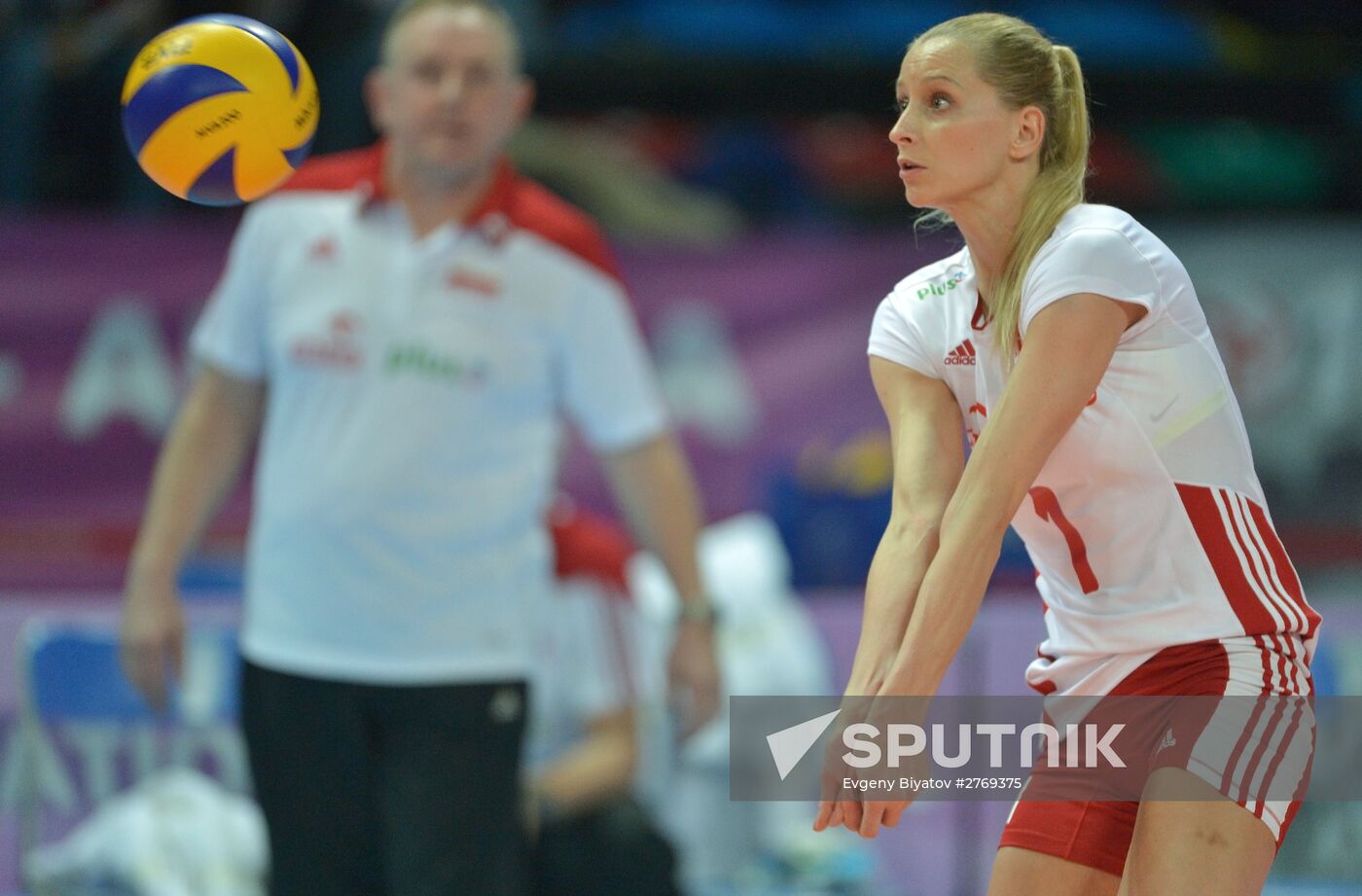 Volleyball 2016 Olympic Qualification. Women. Poland vs. Russia