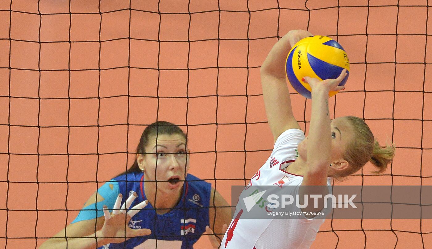 Volleyball 2016 Olympic Qualification. Women. Poland vs. Russia