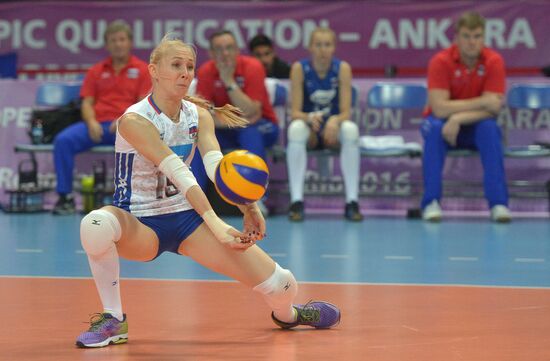 Volleyball 2016 Olympic Qualification. Women. Poland vs. Russia
