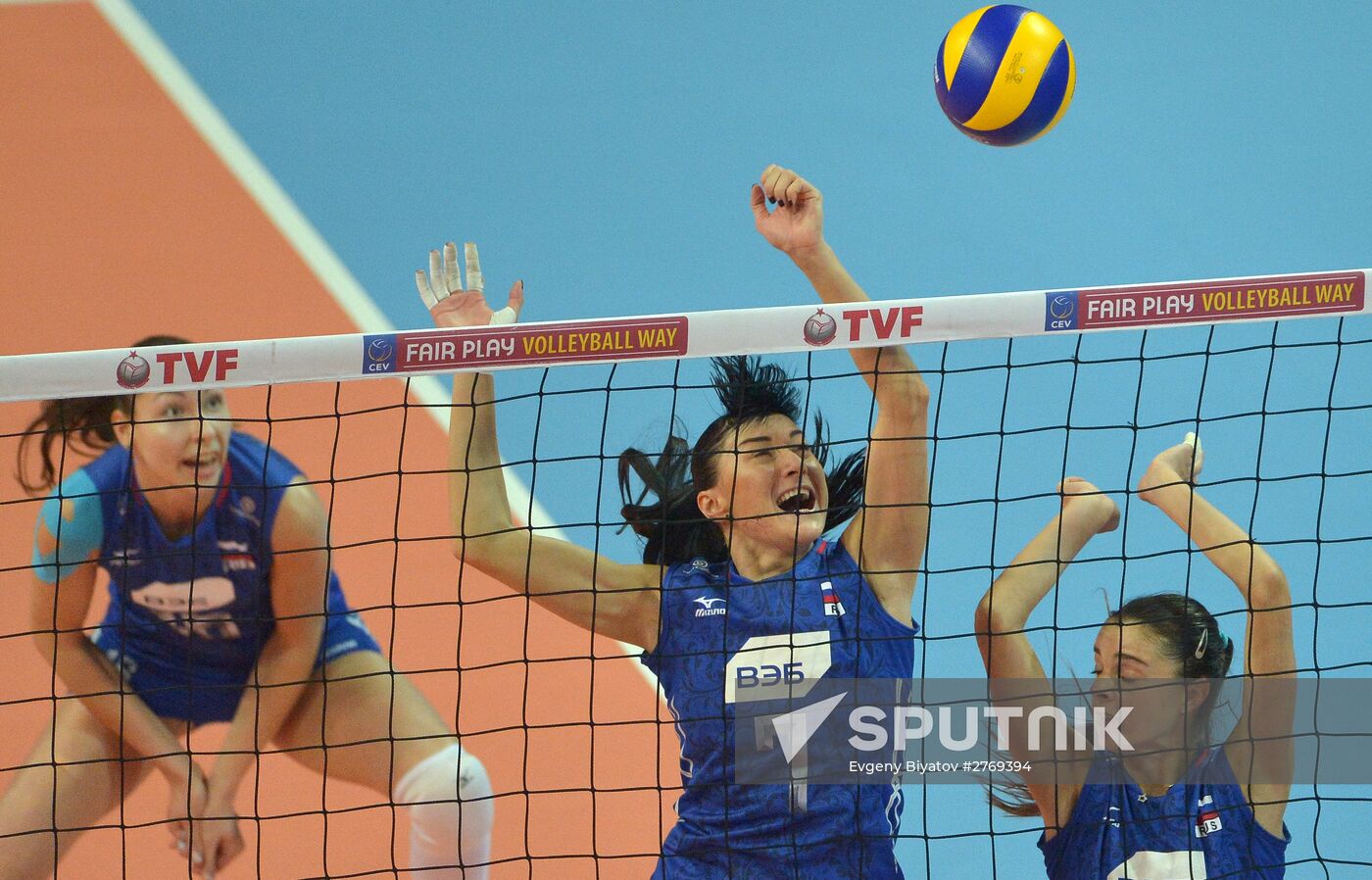 Volleyball 2016 Olympic Qualification. Women. Poland vs. Russia