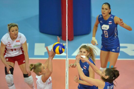 Volleyball 2016 Olympic Qualification. Women. Poland vs. Russia