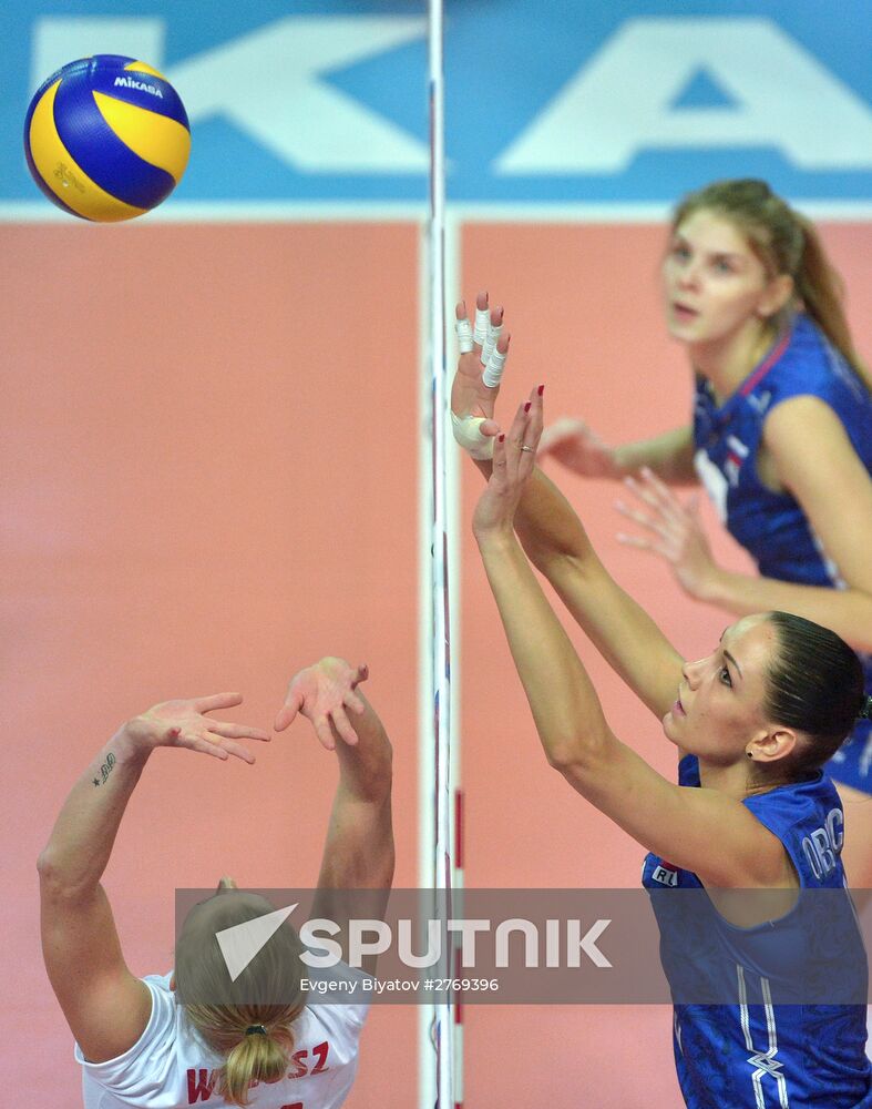 Volleyball 2016 Olympic Qualification. Women. Poland vs. Russia