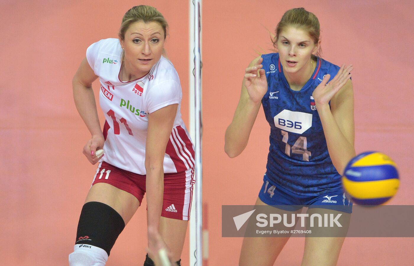 Volleyball 2016 Olympic Qualification. Women. Poland vs. Russia