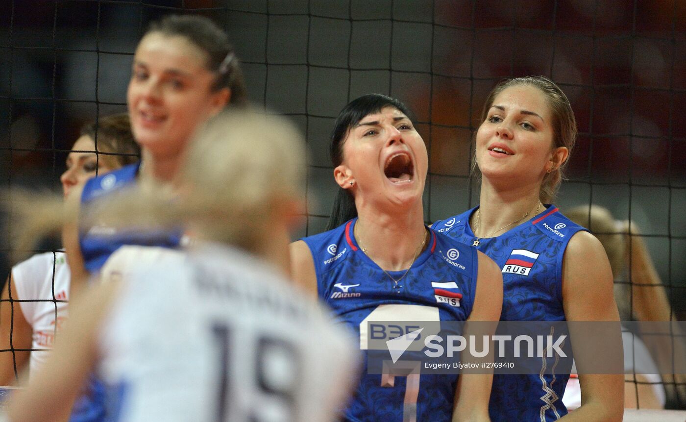 Volleyball 2016 Olympic Qualification. Women. Poland vs. Russia