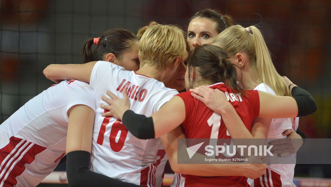 Volleyball 2016 Olympic Qualification. Women. Poland vs. Russia