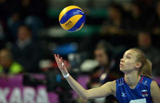 Volleyball 2016 Olympic Qualification. Women. Poland vs. Russia