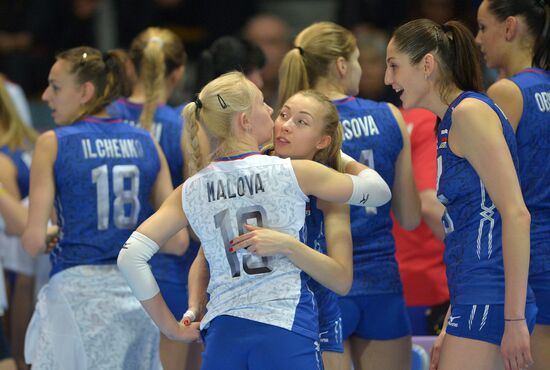 Volleyball 2016 Olympic Qualification. Women. Poland vs. Russia