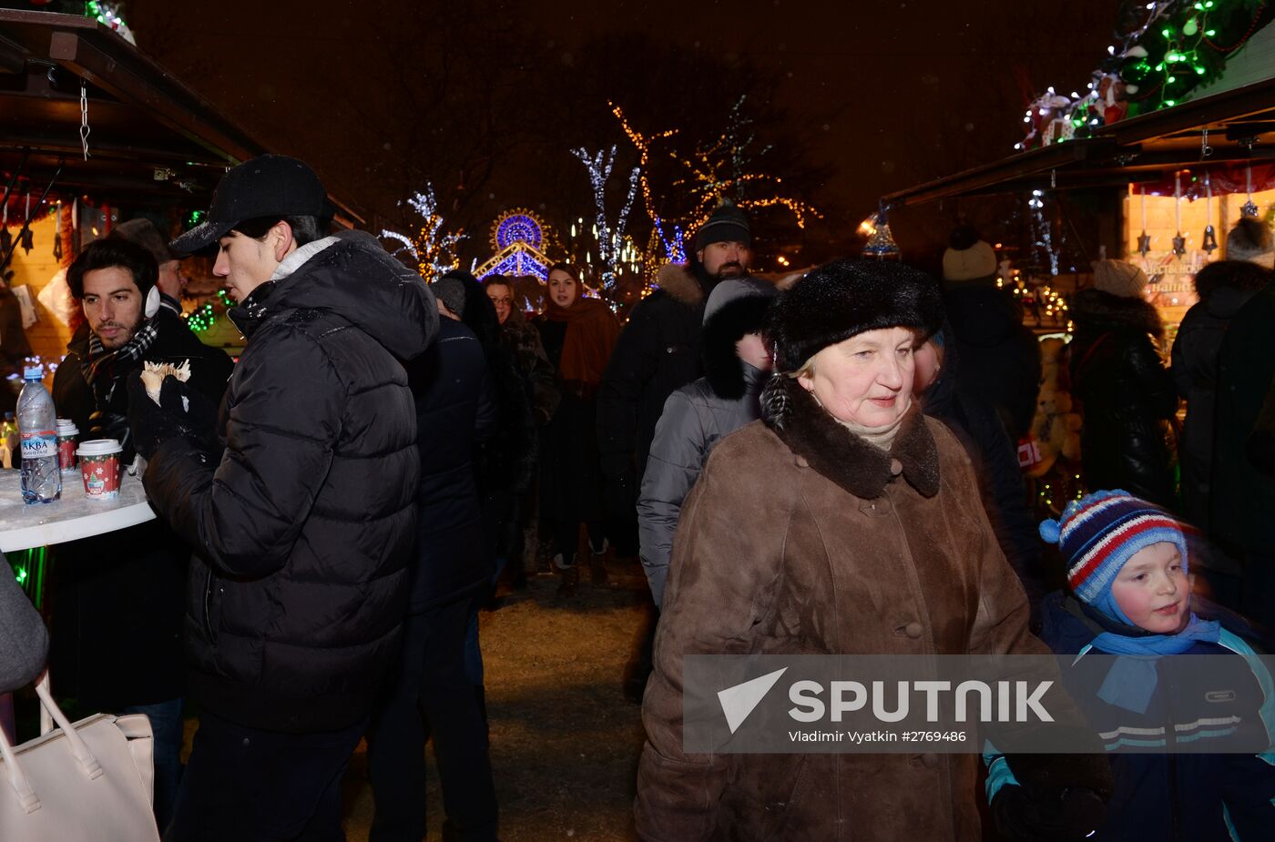 Muscovites during New Year holidays