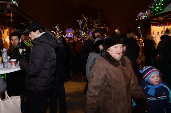 Muscovites during New Year holidays