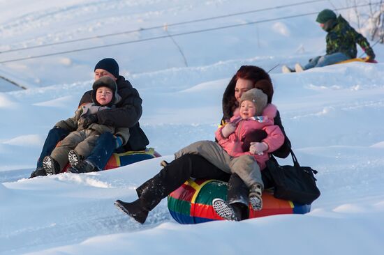 Winter recreation activities in Petrozavodsk