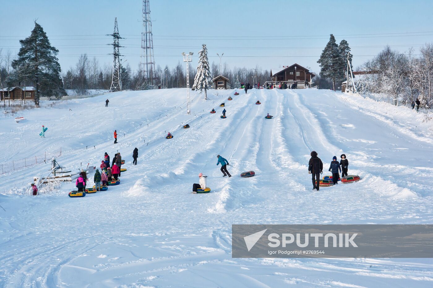 Winter recreation activities in Petrozavodsk