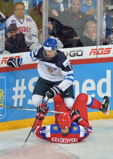 2016 IIHF World Junior Championship. Russia vs. Finland