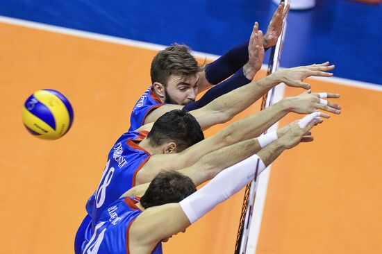 2016 Men's European Volleyball Olympic Qualification Tournament. Serbia vs. Poland