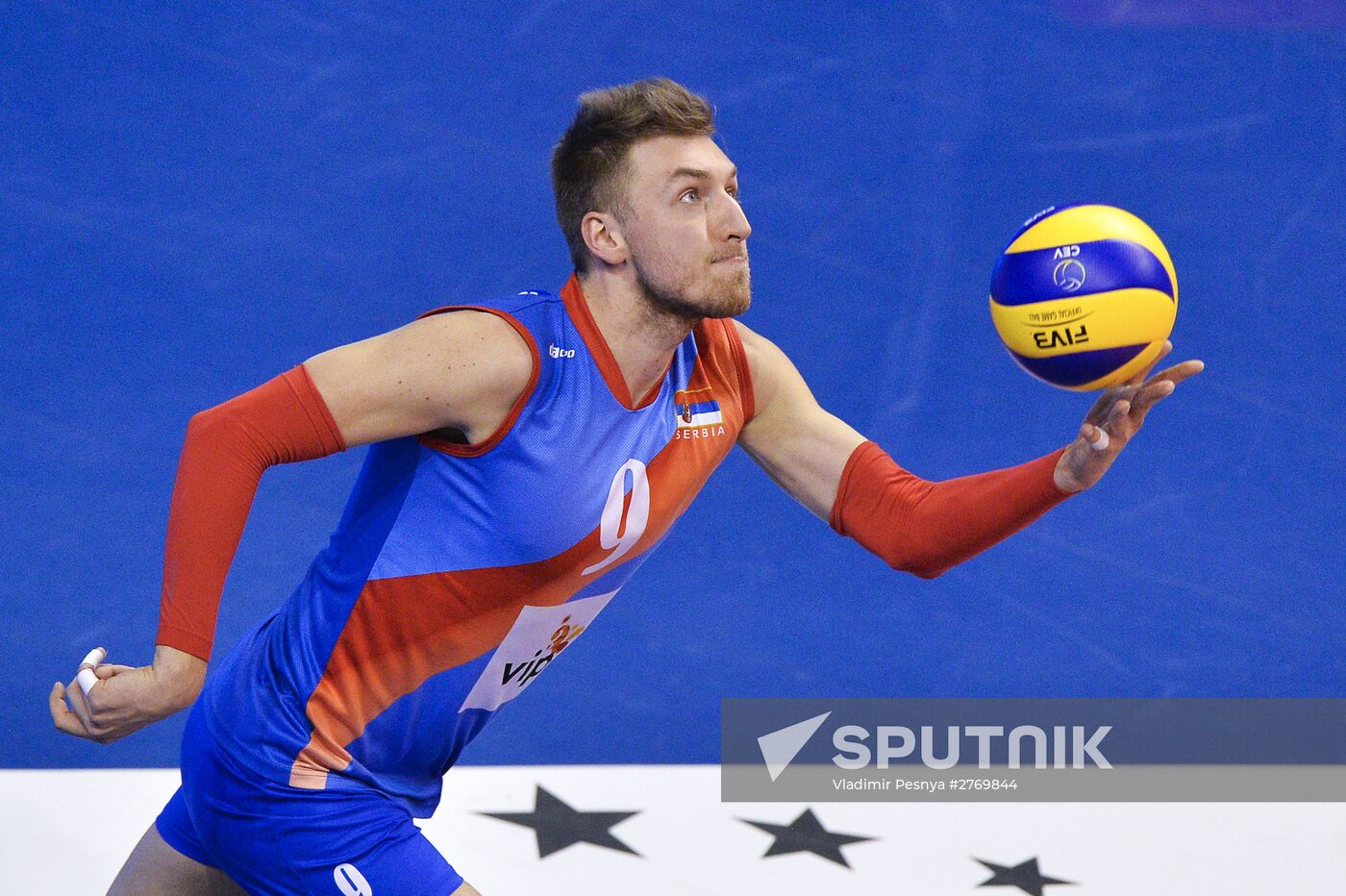 2016 Men's European Volleyball Olympic Qualification Tournament. Serbia vs. Poland