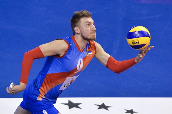 2016 Men's European Volleyball Olympic Qualification Tournament. Serbia vs. Poland