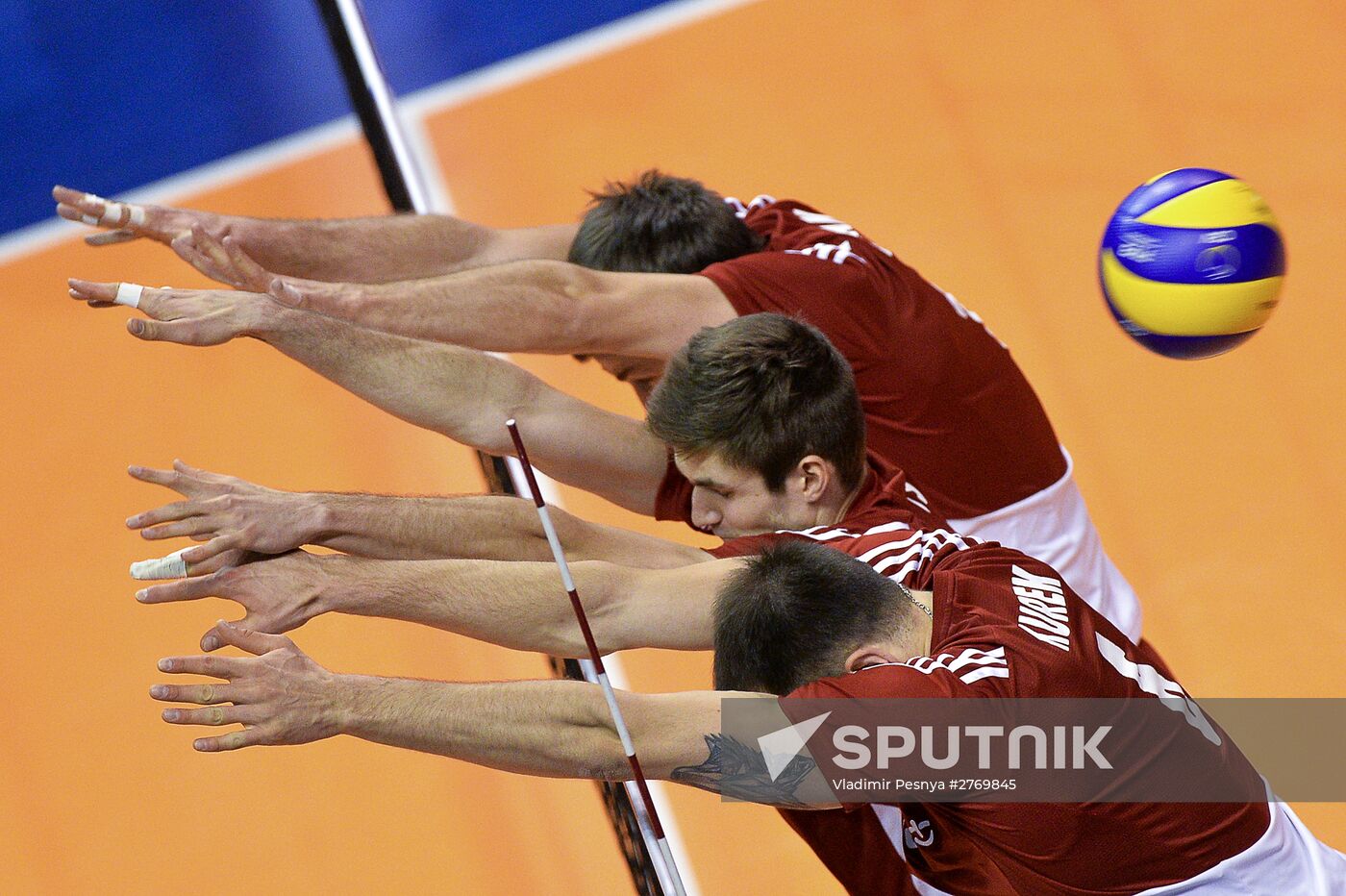 2016 Men's European Volleyball Olympic Qualification Tournament. Serbia vs. Poland