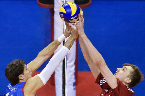 2016 Men's European Volleyball Olympic Qualification Tournament. Serbia vs. Poland