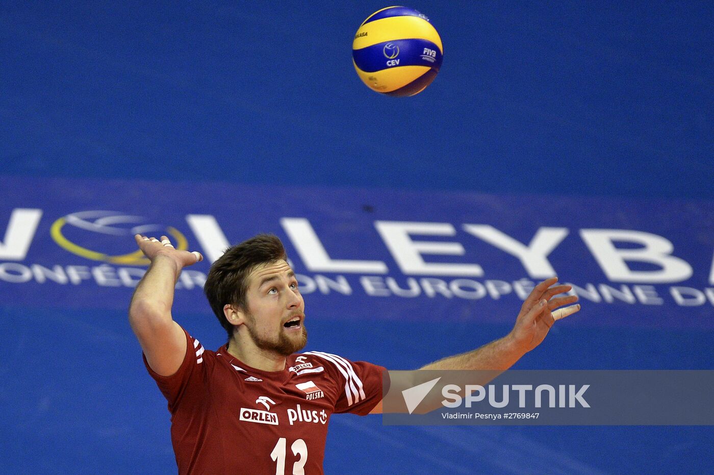 2016 Men's European Volleyball Olympic Qualification Tournament. Serbia vs. Poland