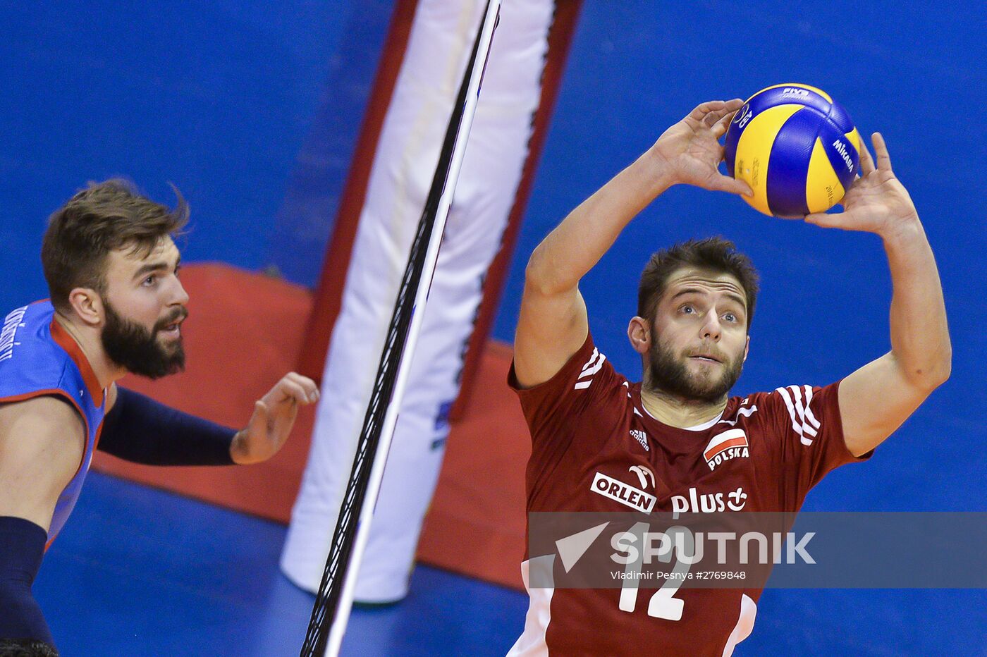 2016 Men's European Volleyball Olympic Qualification Tournament. Serbia vs. Poland