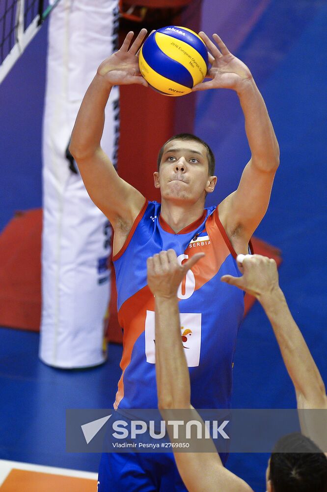 2016 Men's European Volleyball Olympic Qualification Tournament. Serbia vs. Poland