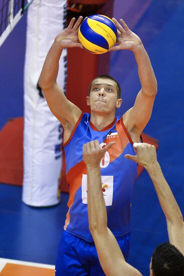 2016 Men's European Volleyball Olympic Qualification Tournament. Serbia vs. Poland