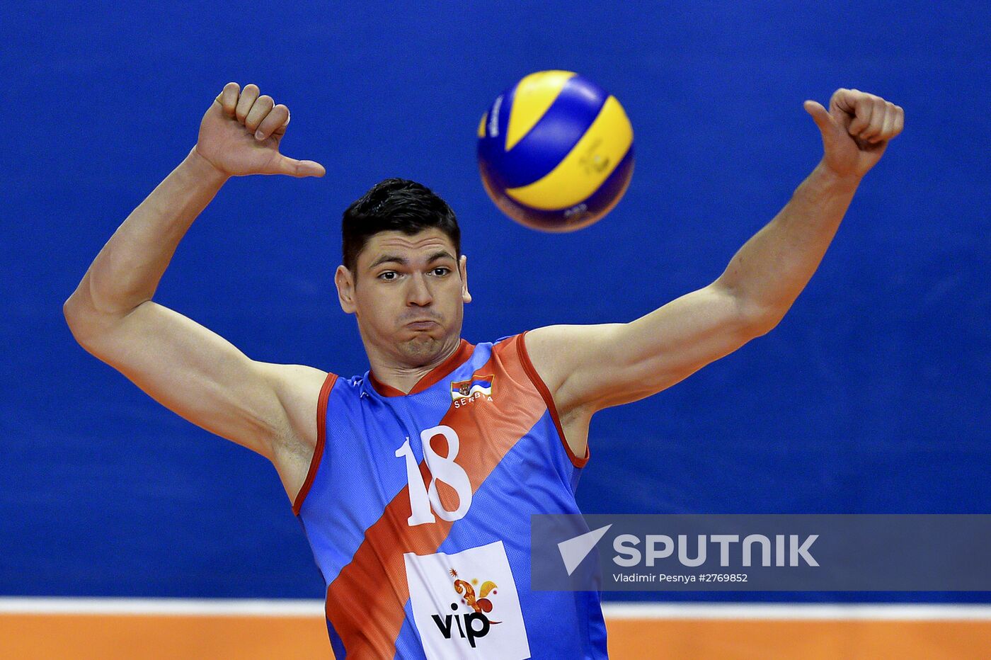 2016 Men's European Volleyball Olympic Qualification Tournament. Serbia vs. Poland